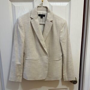ANN TAYLOR  Women's Elegant Cream Suit Jacket SIZE 0 like new